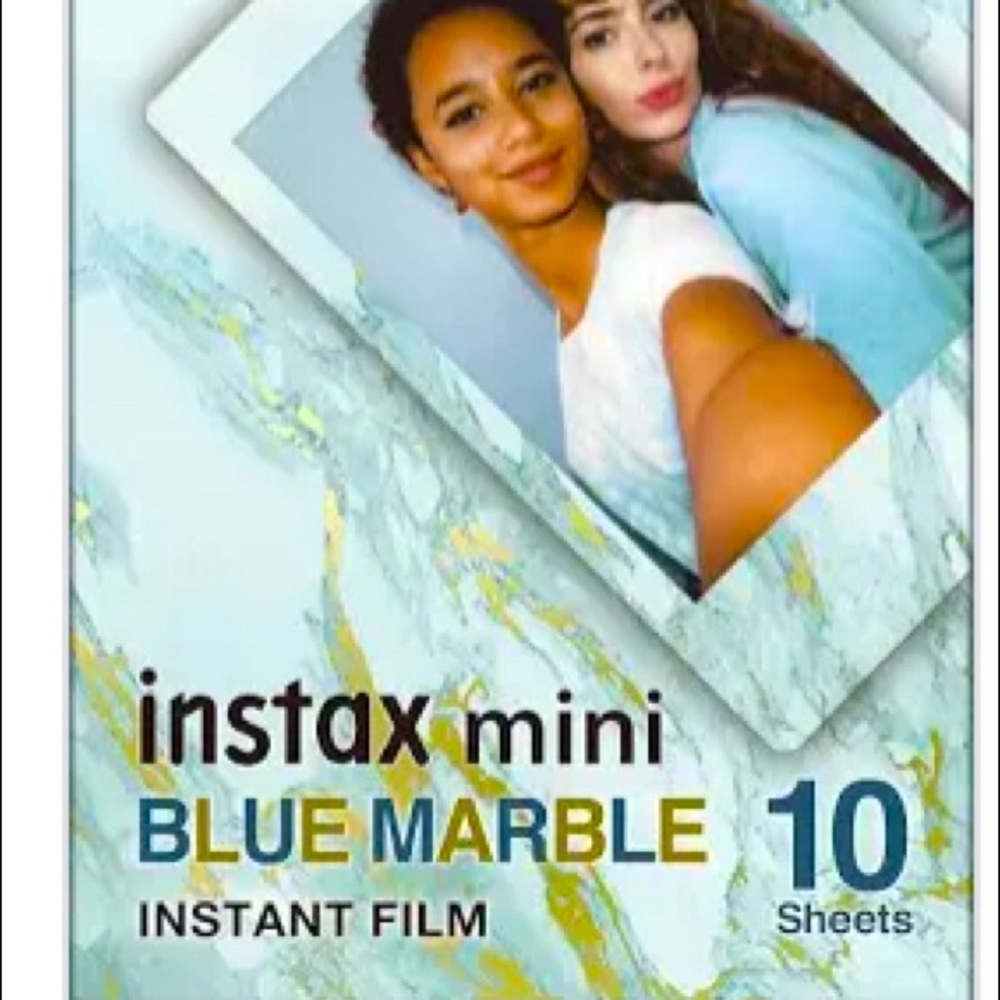 Instax mini blue marble